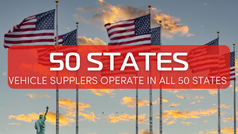 Vehicle Suppliers Operate in all 50 States